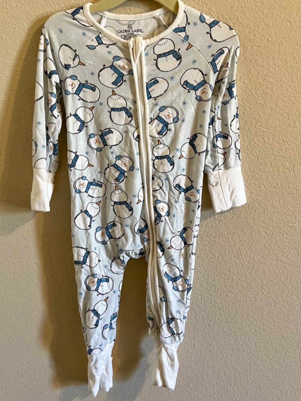 Caden Lane Frosty Friends Convertible Zip Romper
